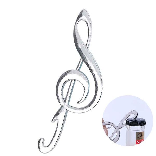 

party decoration arrival silver color bottle opener creative versatile alloy music note-shape beer wedding decor gift