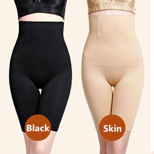 

arrival postpartum high waist flat angle abdomen pants corset hip body shaping ladies underwear women's leggings, Black