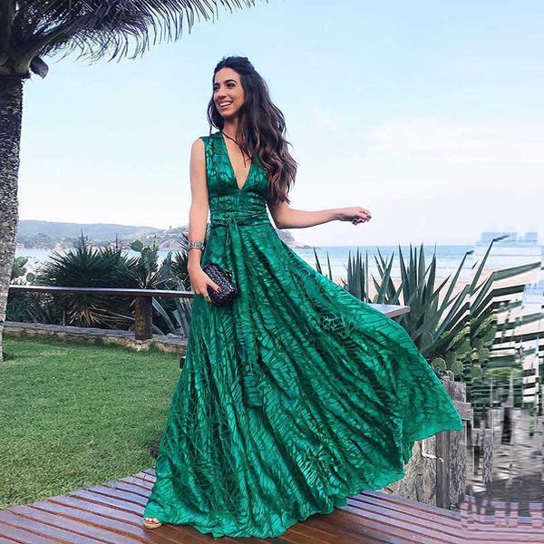 

luxury evening dress women's deep v sleevels in 2021, Black;gray