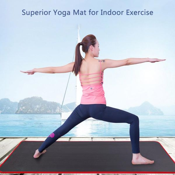

yoga mats thickess non-slip mat sport gym soft pad foldable pilates with carrying strap for body building fitness equipment
