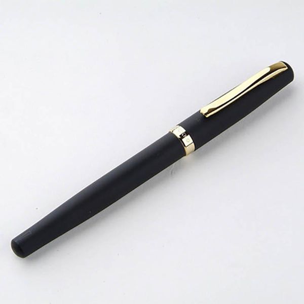 

gel pens 1pcs golden and black m nib fountain pen for school & business office supplies stationary pilot stationery products gift