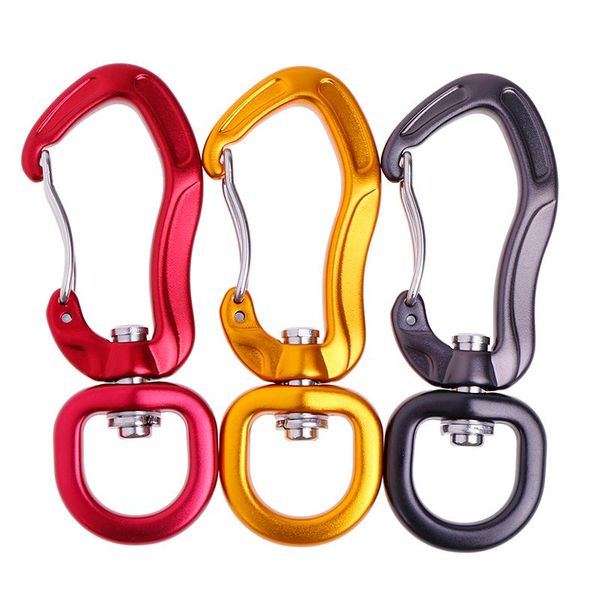 

swivel carabiner clip 360 rotatable spinner rotational hammock hook climbing accessory cords, slings and webbing