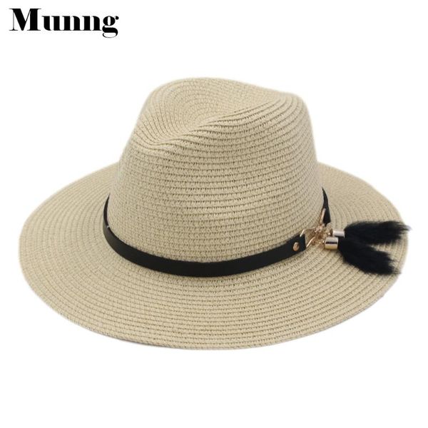 

wide brim hats munng floppy visor panama straw hat fedora cap beach sun, Blue;gray