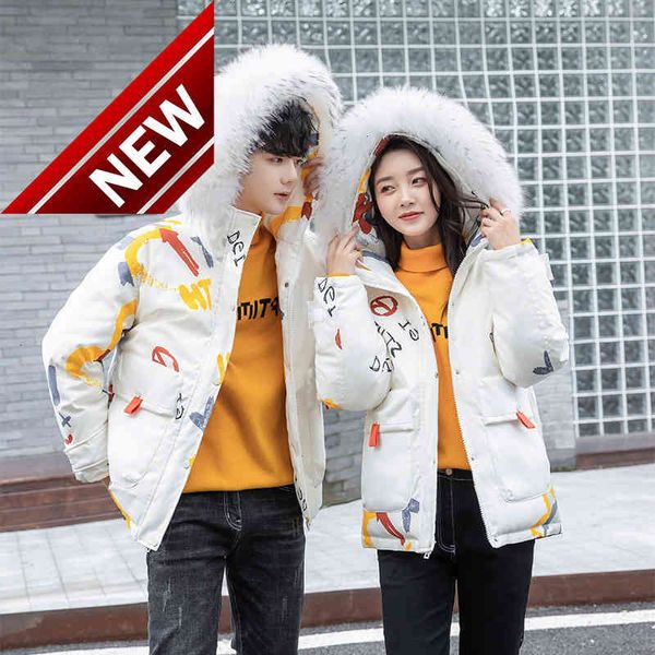 

white down mid-length duck fashion men down jacket with hooded winter jacket for couple man and woman, Black