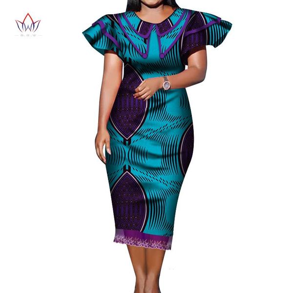 

ethnic clothing african print dresses for women cotton mid-dress dashiki traditional knee-length wear ladies wy6548, Red