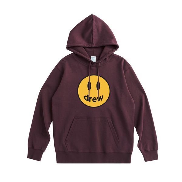

2021 new autumn smiling face fashion men's street hip hop thin bottomed loose hoodie for men and women, Black