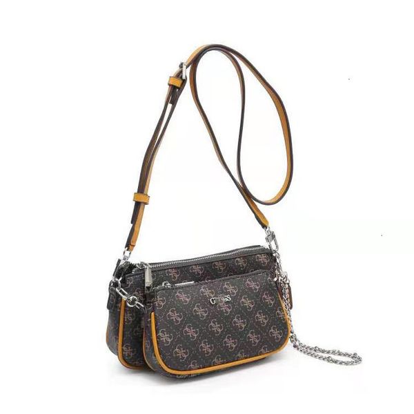 

2021 new gue & ss single shoulder messenger street trend letter women's bag