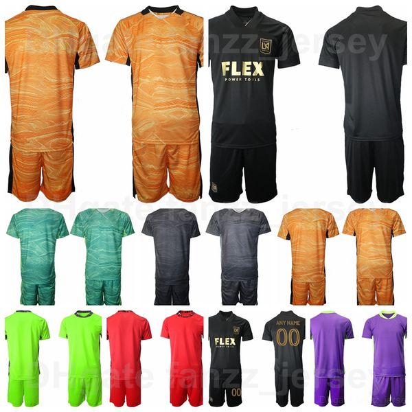 

goalkeeper gk club lafc 23 pablo sisniega soccer jersey set los angeles fc goalie 1 kenneth vermeer 30 tomas romero football shirt kits team, Black