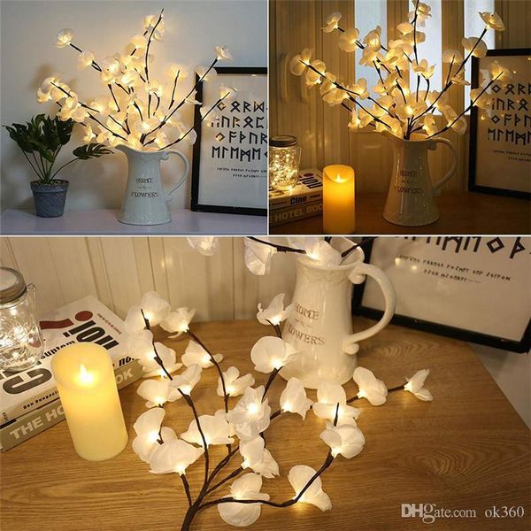 

christmas decorations led simulation orchid branch lights tree table lamp 20leds 73cm willow for xmas party wedding home decoration