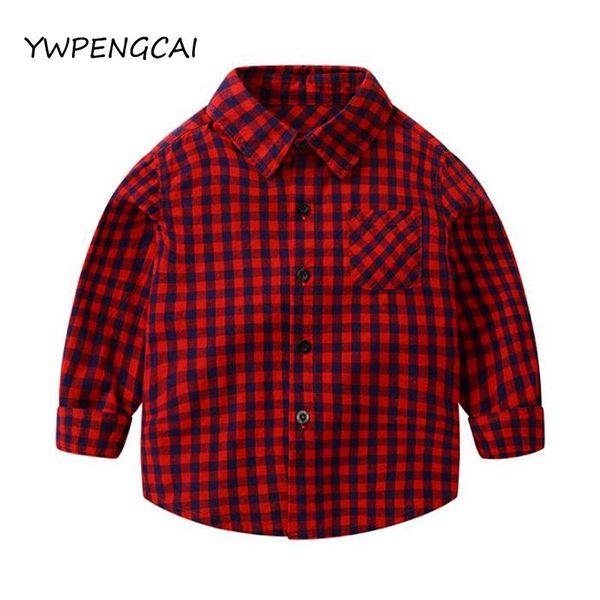 

2021 spring autumn kids shirts boys clothes toddler boy long sleeve plaid stripe, White;black