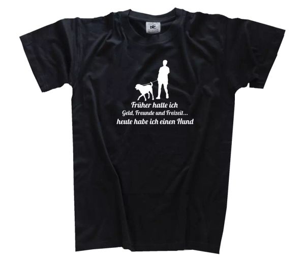 

plus tÃ´t a ich argent amis et loisirs - aujourd'hui un chien t-shirt s-3xl, White;black