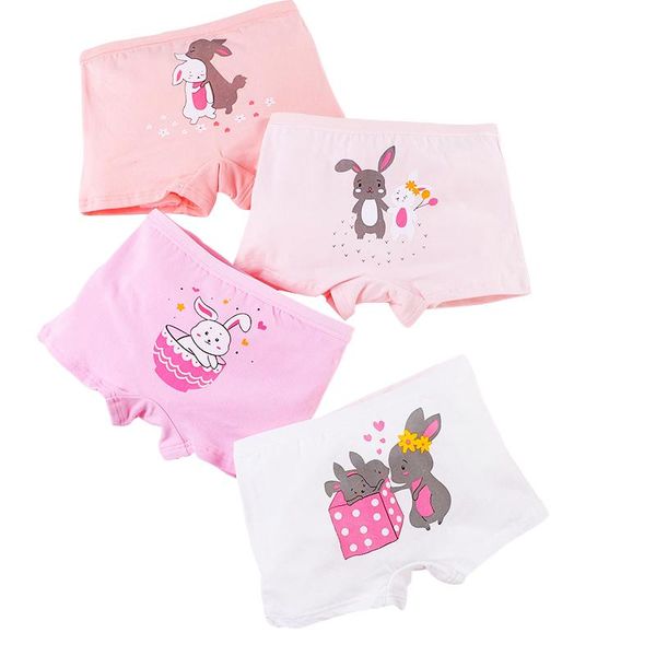 

panties 4pcs/lot children girls underwear kids soft underpants cotton breathable baby cartoon boxer briefs 1-11y, Camo