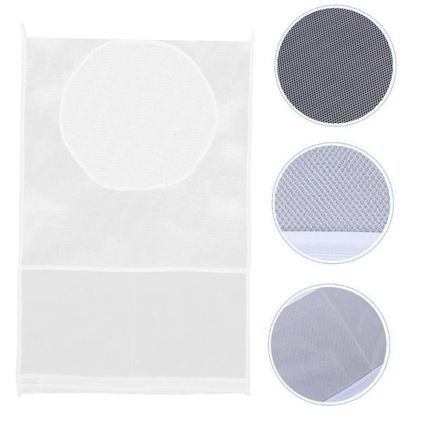 

storage bags 1pc bathroom dirty clothes mesh bag children baby bath hanging