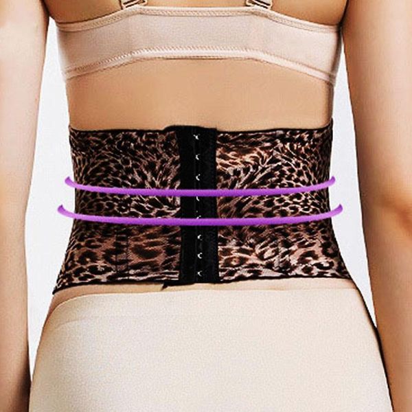 

women's shapers twinso modeling belt women waist trainer slimming body shaper leopard party underwear strap cincher corset slim shapewe, Black;white