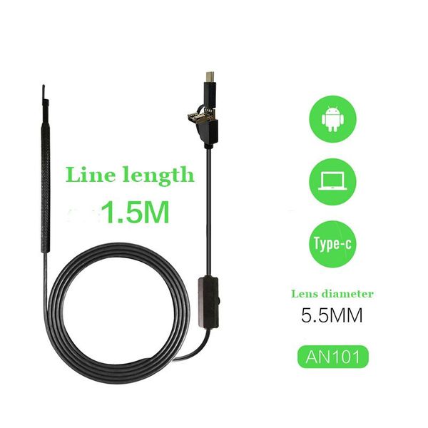 

lens an101 otoscope hd endoscope 3 in 1 ear cleaning multifunctional tool with mini camera wax removal visual mouth nose