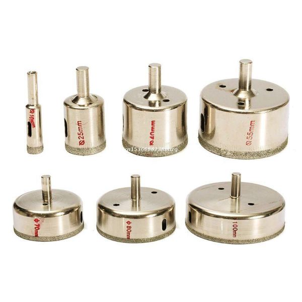 

power tool sets 7pcs/set diamond coated hole saw tile ceramic glass marble granite core drill bit cutter 10-100mm dropship