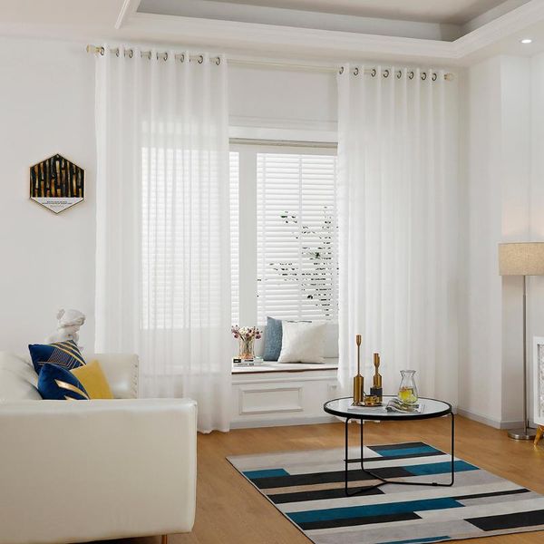 

curtain & drapes geometric modern curtains for living room window bedroom home decoration solid color with ring top