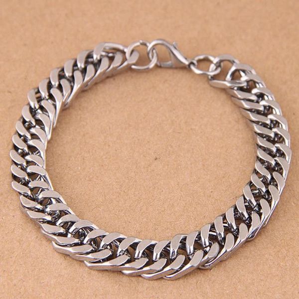 

men and women bracelets alloy cool simple style geometric chain bracelet link,, Black