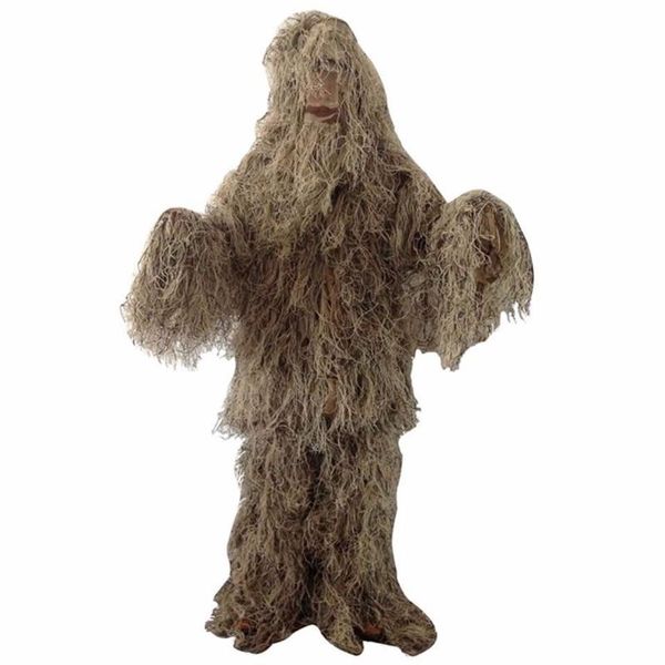 

hunting sets 5pcs/set ghillie suit camo woodland camouflage forest 3d tactical suits sniper clothes hunt outdoor costume adults
