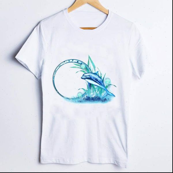 

tees womens t shirt for women fashion love heart watercolor 90s ladies clothes lady clothing female, White