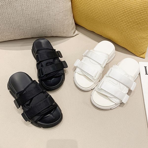 

2021 new summer d family sports style slippers for women ysj, Black