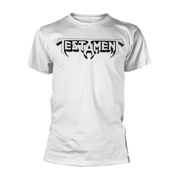 

bay area thrash testament authorized men t-shirt, White;black