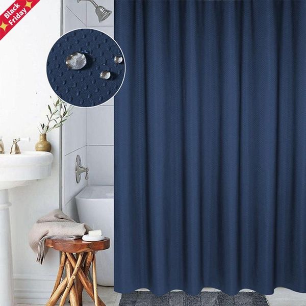 

honeycomb pattern shower curtain el advanced thick waterproof mildew polyester bathing cover solid color bathroom curtains