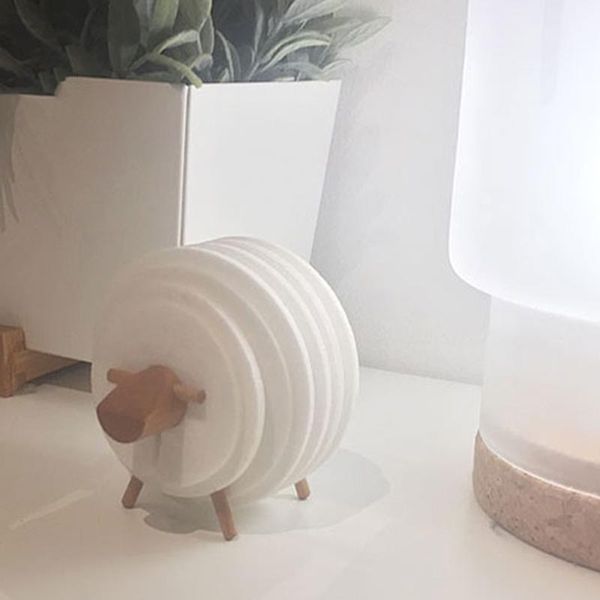 

table runner sheep deer shape skid resistance heat insulation round creative home office decoration ornament simple gift