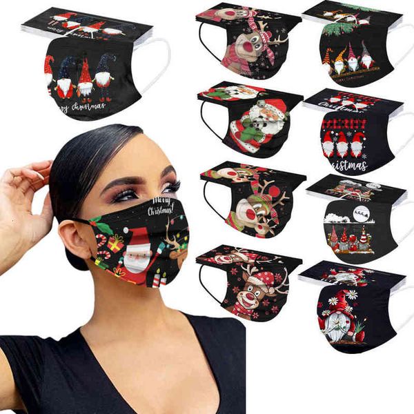 

black background mask disposable positioning christmas printing