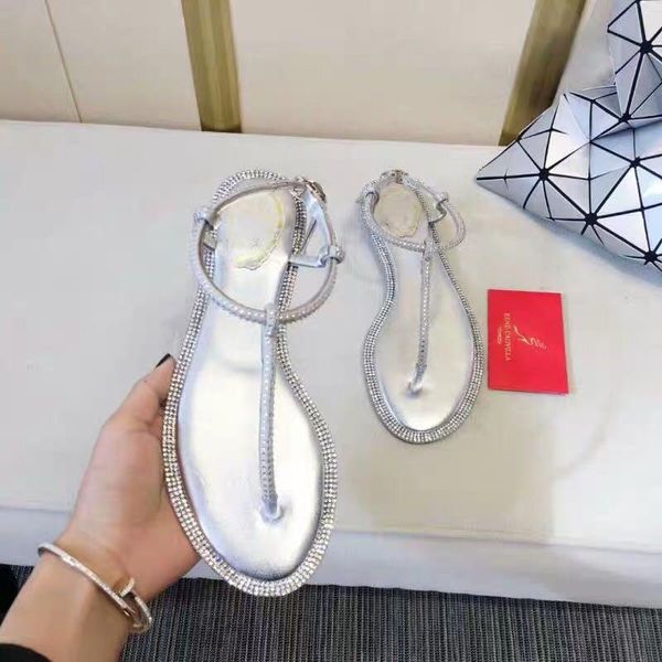 

fashion summer casual sandals women rhinestone luxury shoes, Black