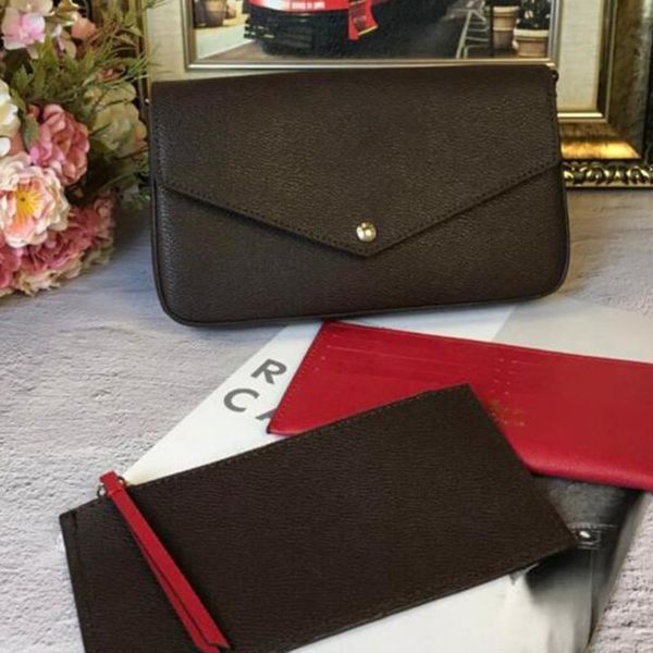 

new 3 pcs set classic fashion women designger handbags real cowhide leather laser hardware crossbody shoulder chain bags, Red;black