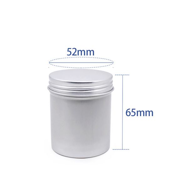 

80ml round aluminum packing boxes empty tea jar cans kitchen food coffee container