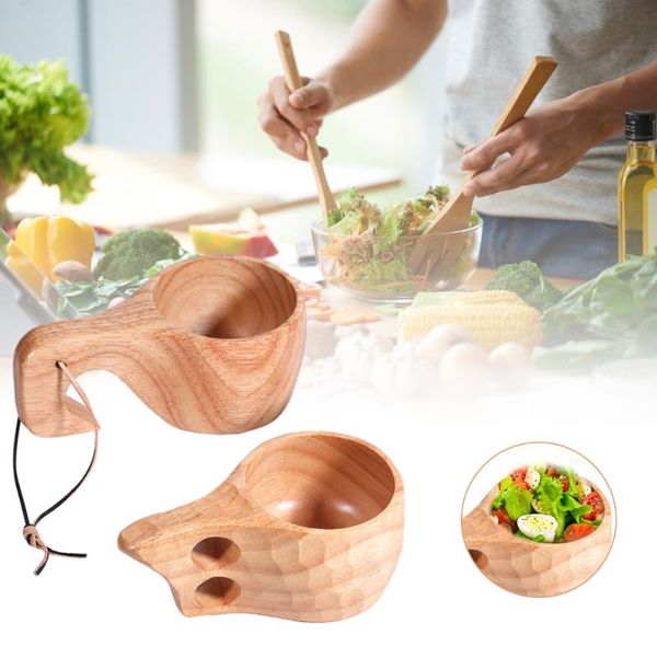 

cups & saucers portable wooden coffee mug adults irregular traditional cup two finger slot eco-friendly lightweight home leisure supplie