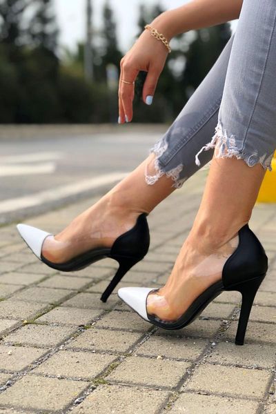 

dress shoes fabian black-white season design women high heels stiletto