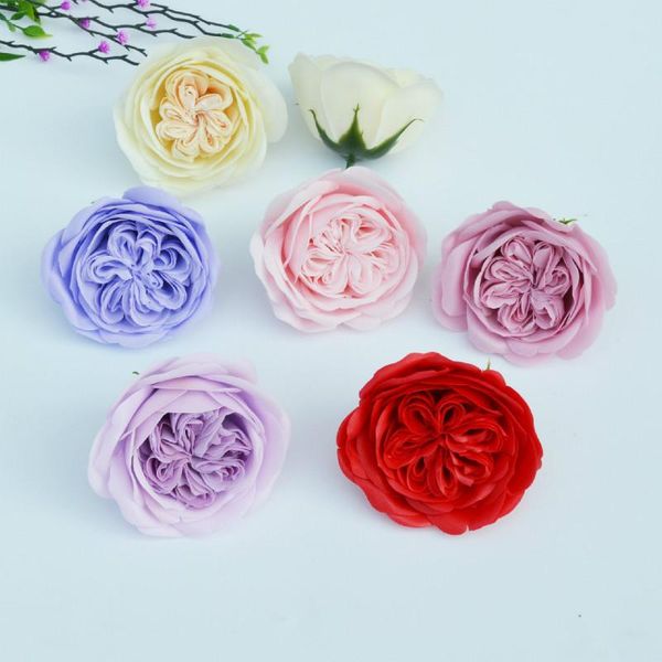 

decorative flowers & wreaths 16pcs/box simulation big rose soap flower wedding souvenir valentines day birthday gift beautiful for mother