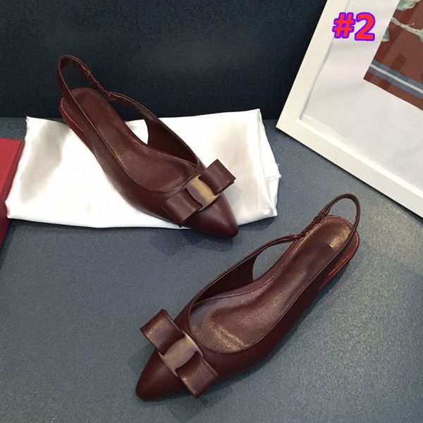 

luxury designer brand pointed sandals 2021 latest fashion light mouth dress low heels size 35-41 with box, Black