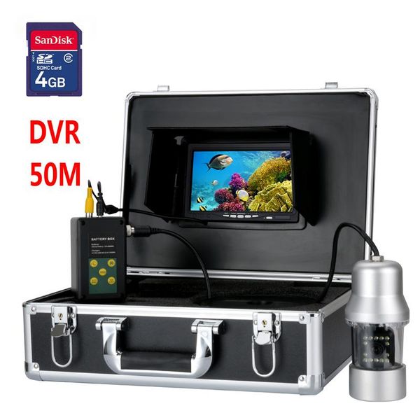 

7" tft dvr recorder underwater video fishing camera system 360 degree remote control lake exploration 4gb ip cameras