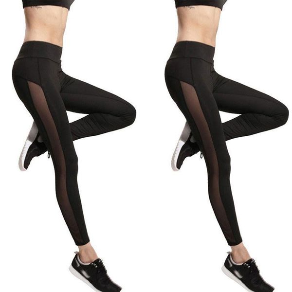 

women's pants & capris fashion women ladies black mesh trousers casual skinny legggings, Black;white