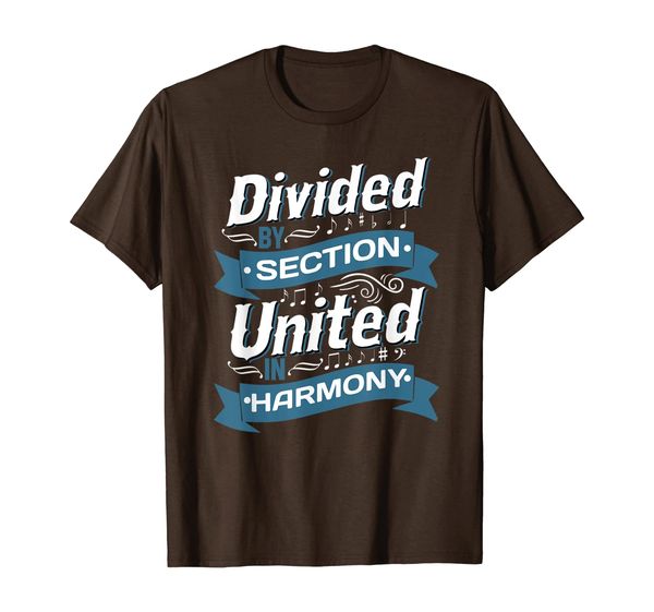 

divided by section united by harmony singer t-shirt, White;black