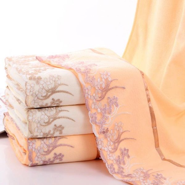 

towel microfiber sanding towels lace side wrapped chest bathroom soft water absorption gift blanket