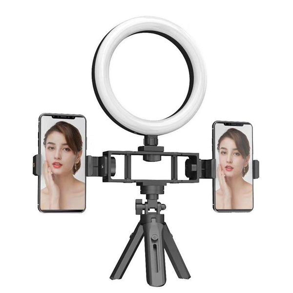 

smart home control led ring light pography lighting selfie lamp usb dimmable with tripod for youtube makeup video live po studio