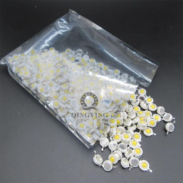 Perle di luce 200 pezzi 1W 3W Chip LED Lampada ad alta potenza SMD Diodi COB Caldo freddo Bianco Rosso Verde Blu Giallo Spettro completo Pianta Crescere