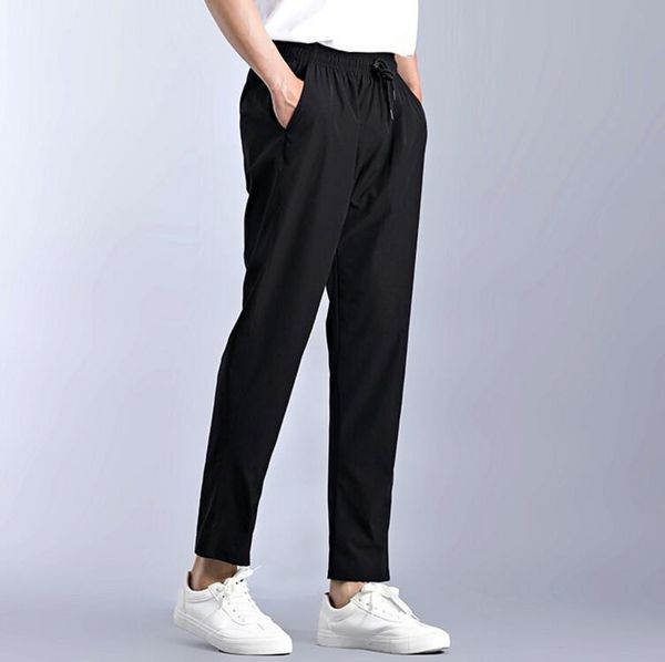 

sxlt 8391# thin casual sports trousers style number: 8391, Black;white