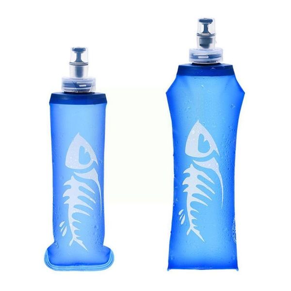 

water bottle 250/500ml silicon for hiking tpu sports soft bag