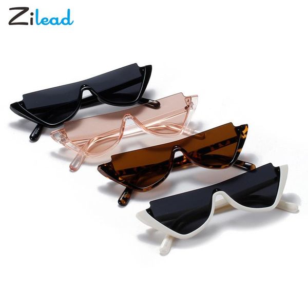 

zilead vintage half frame sunglasses clear lens classic sun glasses designer shades fhiaon comfortable for unisex, White;black