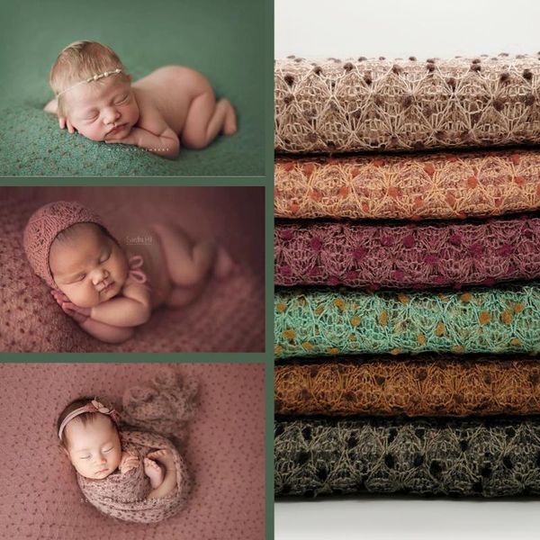 

blankets & swaddling 140*150cm born pography props blanket decorative cloth wrap baby backdrop fabrics shoot studio accessories