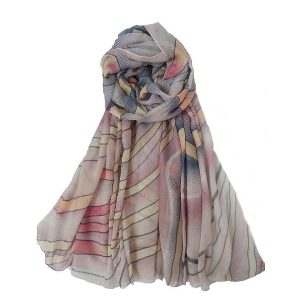 

scarves 2021 fashion print shawls cotton soft scarf design muslim hijabs, Blue;gray