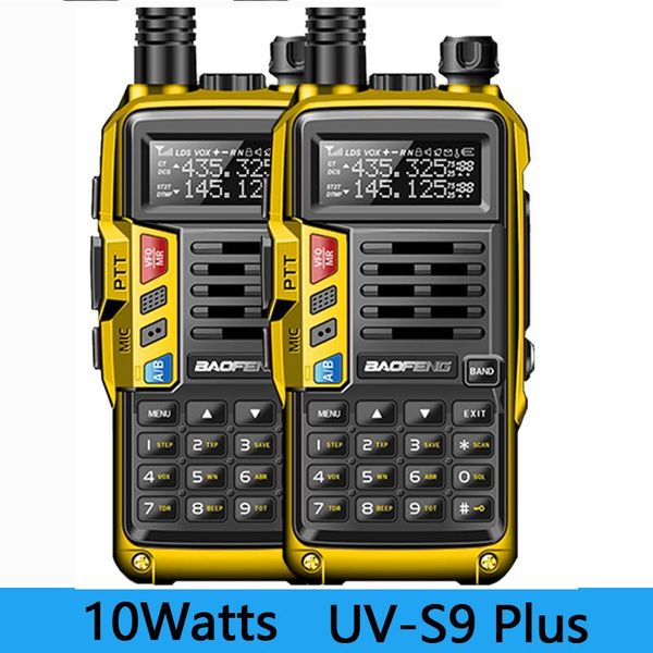 

walkie talkie 2pcs baofeng plus 10w powerful cb radio transceiver 10km long range portable set for hunting travel