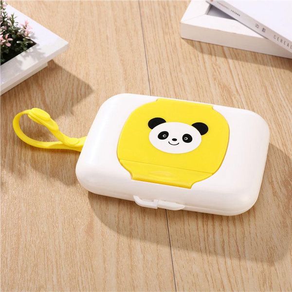 

tissue boxes & napkins portable baby wipes case wet wipe box dispenser for stroller travel whit rope lid storage holder