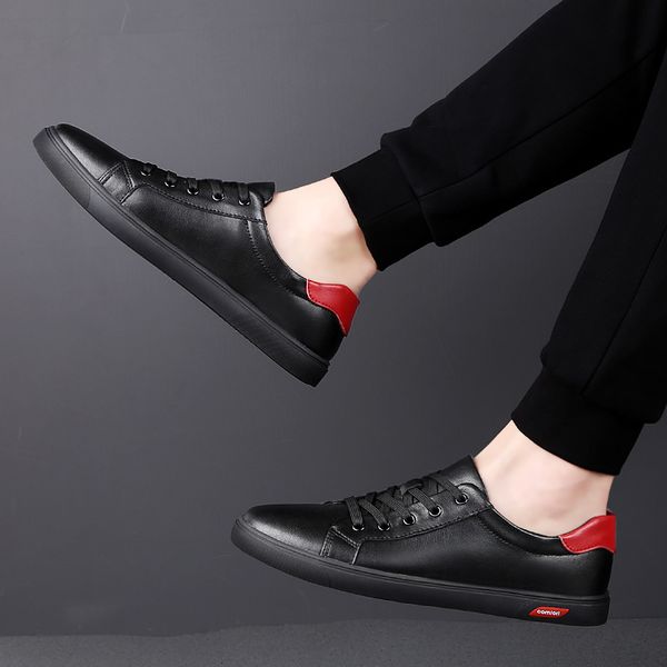 

dress shoes fashion shoes men sneakers casual men genuine leather male breathable black white mens moccasins c9vo